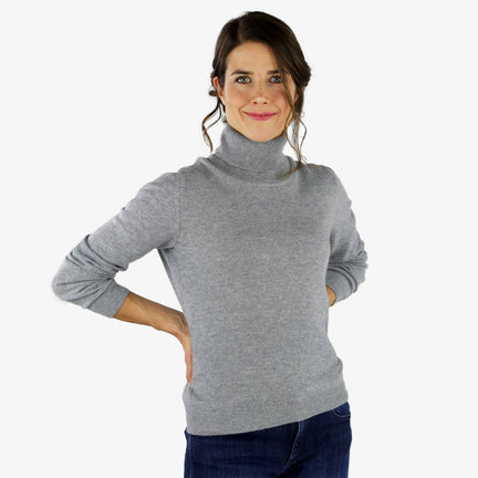 100% Kaschmir Rollkragenpullover Natur